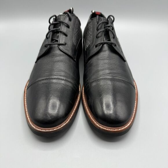 Ben Sherman Black Leather Oxford Shoes Brent Cap Toe Mens Size 10.5 main image 9